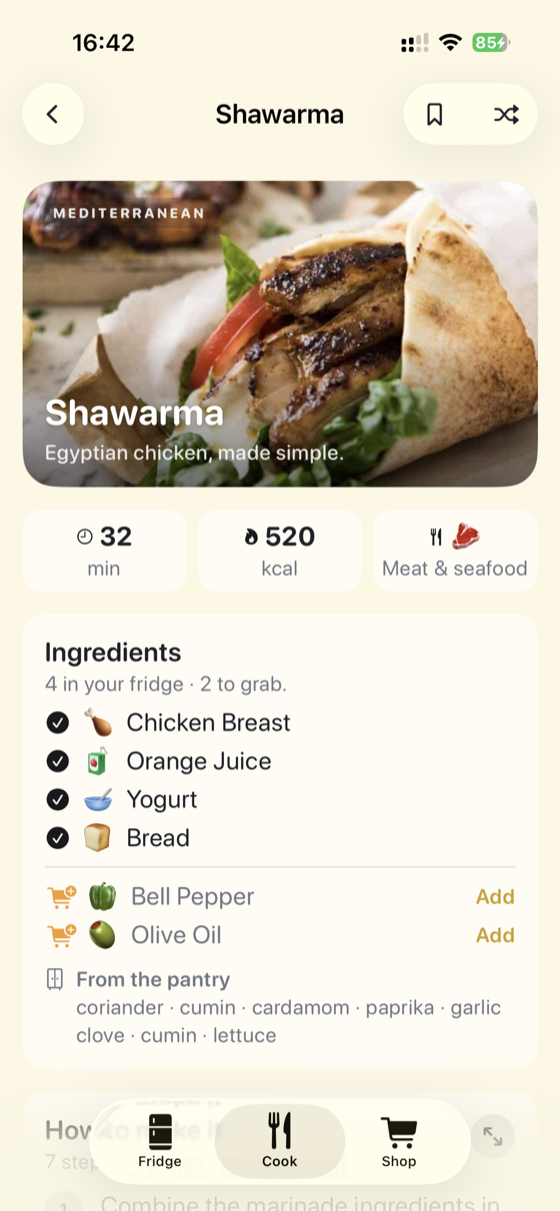 Recipe suggestion