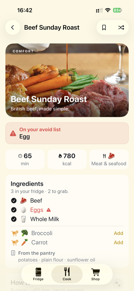 Allergy alert